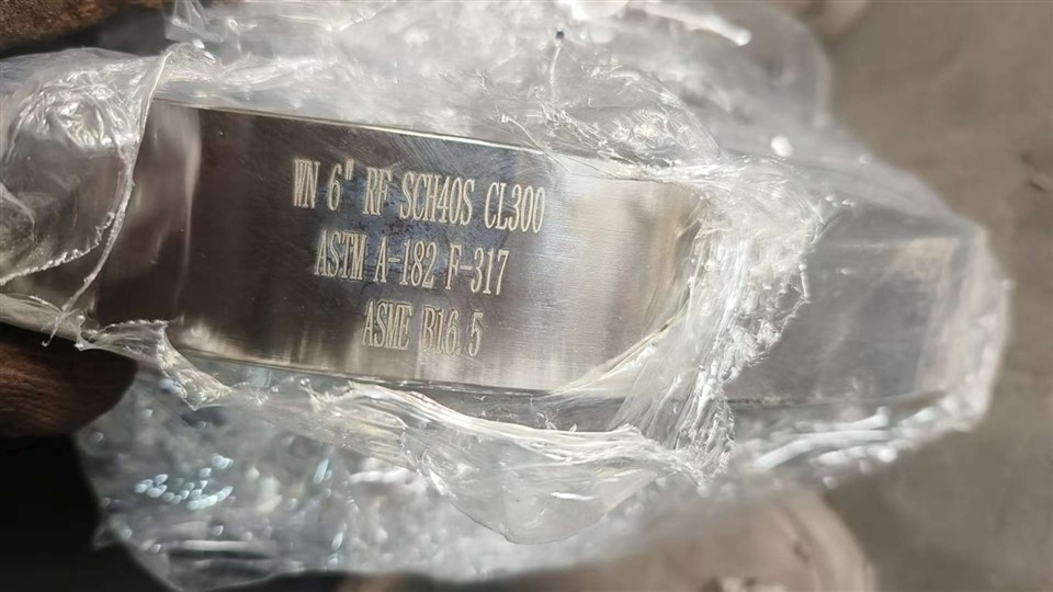 Wn Type Weld Neck Flange 6-Inch Sch40 300 Lb Pressure Rating- 317 Stainless Stee factory